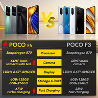 Globalna wersja POCO F4 5G Smartphone 128GB/256GB Snapdragon 870 Octa Core 120Hz AMOLED DotDisplay 64MP kamera OIS 67W ładowanie 2